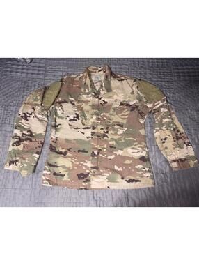 US Army ACU Jacket Mens small Regular Camo OCP Flame Resistant FR Zip Ripstop